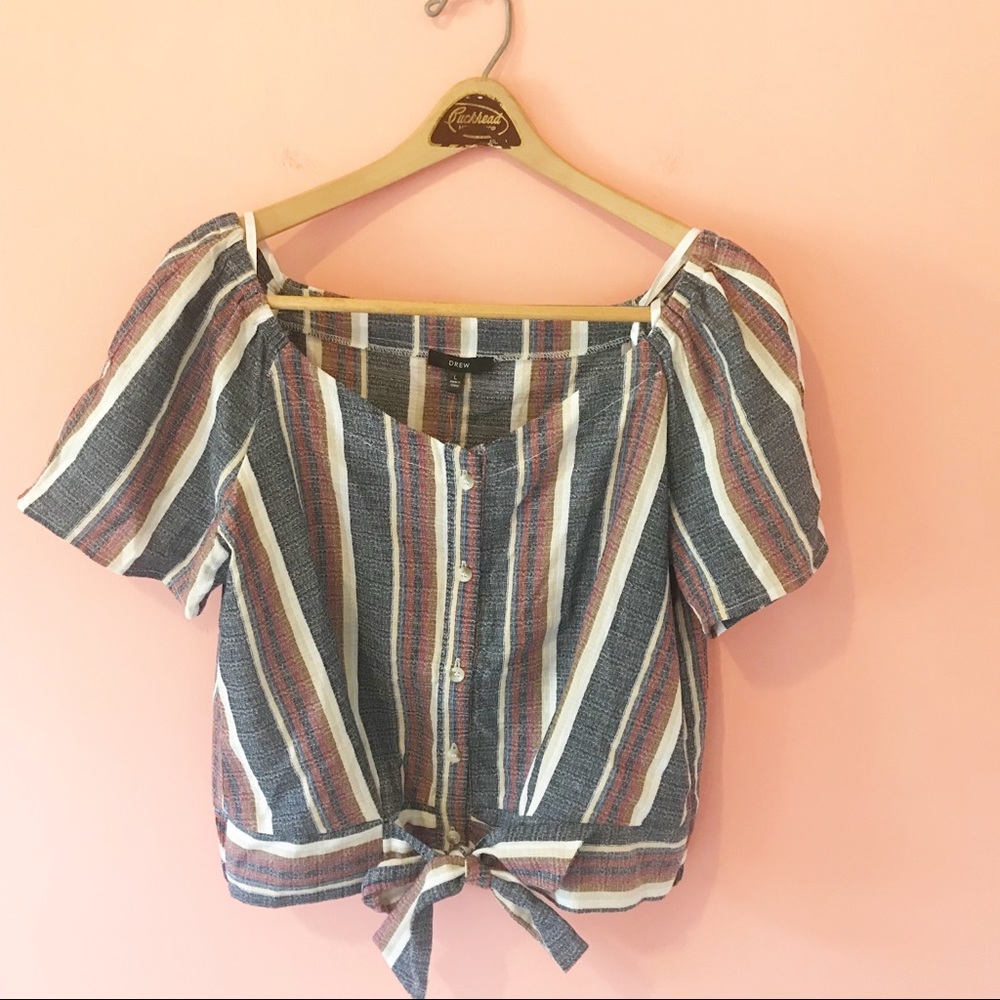 NEW Anthropologie Drew Multi Stripe Blouse…